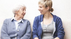 Home Care - Caregiver And A Nice Old Lady