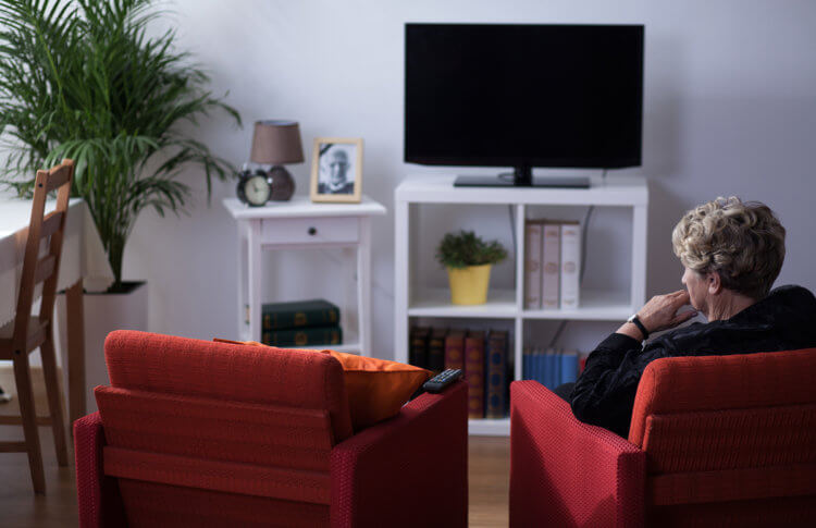 Senior Social Isolation - Woman Alone At Home
