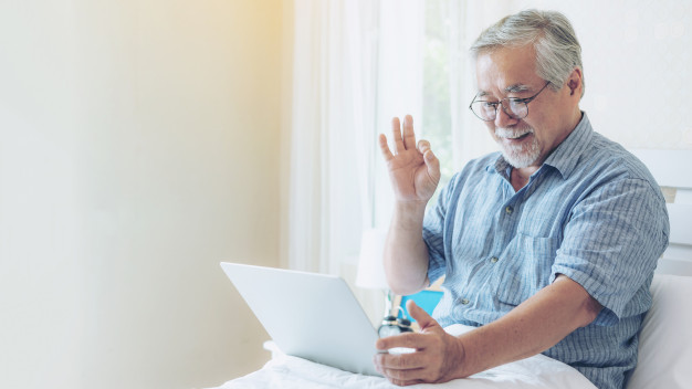 Technology For Seniors - Man On The Laptop