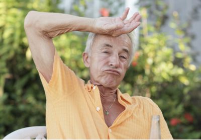 Summer Safety for Seniors - Man Wiping Brow