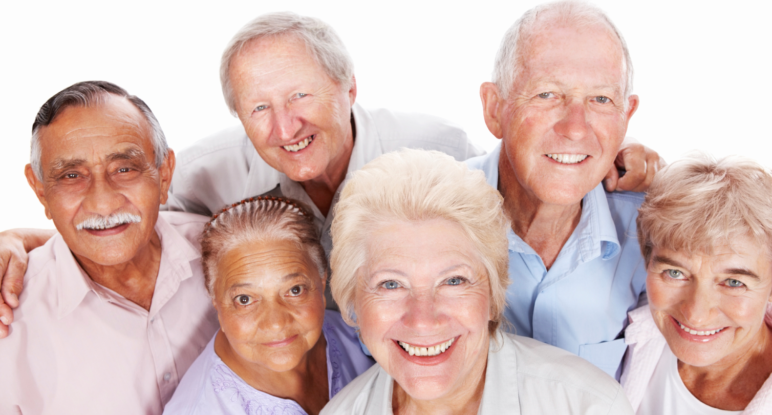 Diabetes In Seniors - A Diverse Group Of Smiling Seniors
