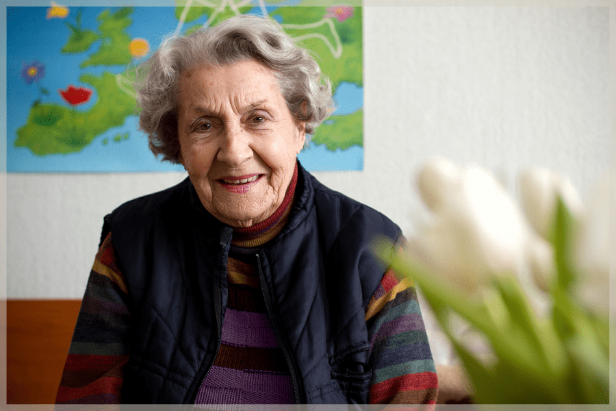 Eldercare At Home -Portrait of elderly senior woman - MeetCaregivers